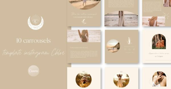 template instagram chloé carrousels