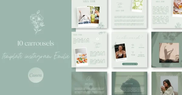 Template instagram emilie carousels