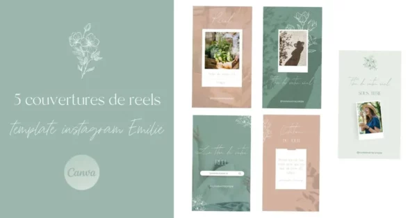 Template instagram emilie reels
