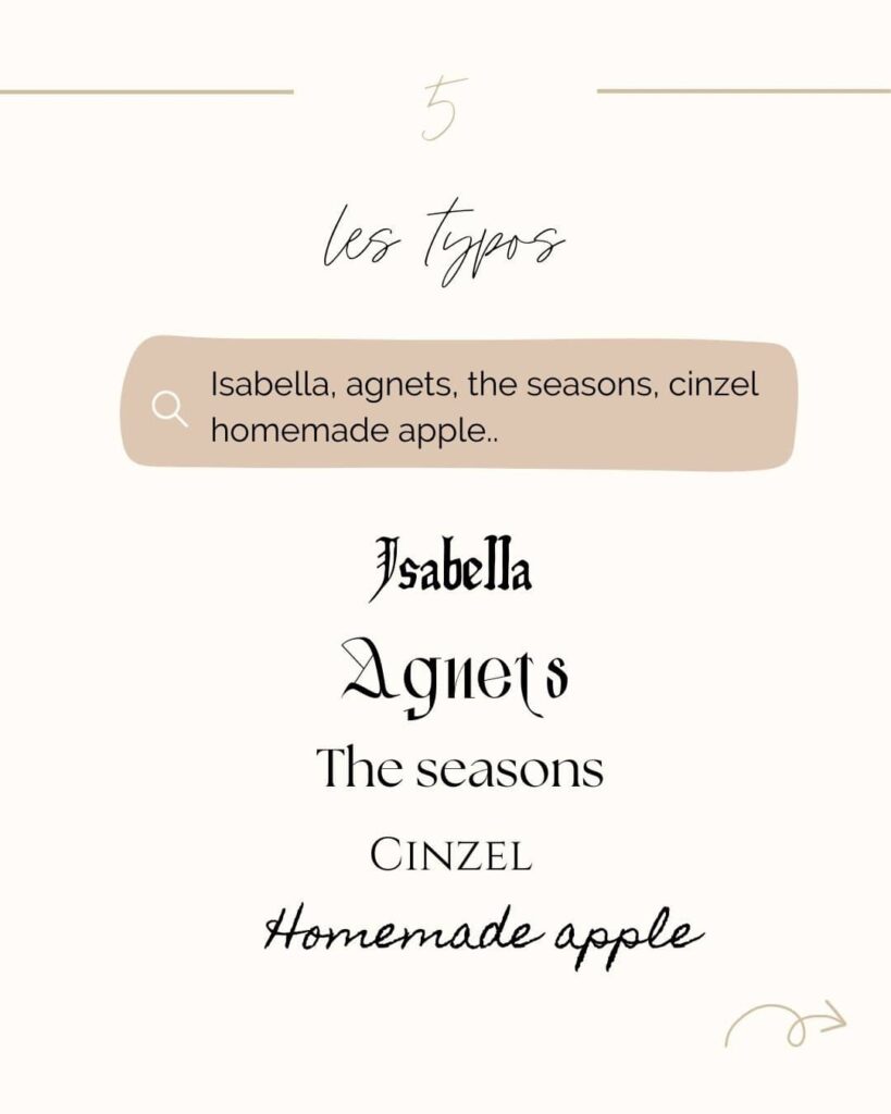 communication automne - typographie automne canva
