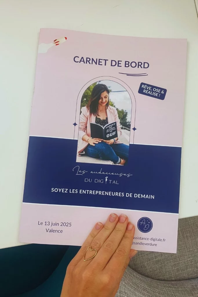 Création carnet les audacieuses