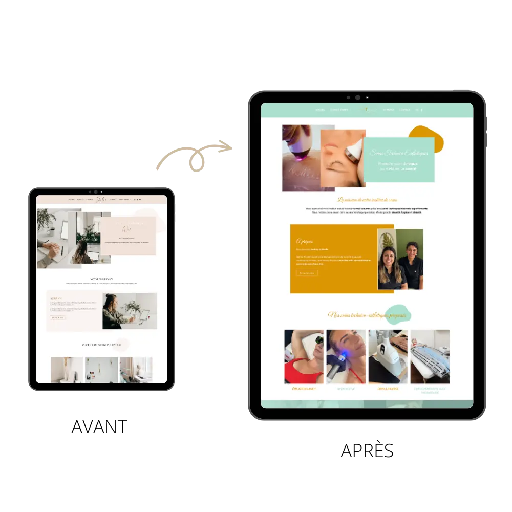 Creation site internet institut beaute