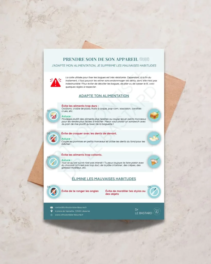 creation affiche communication orthodontiste