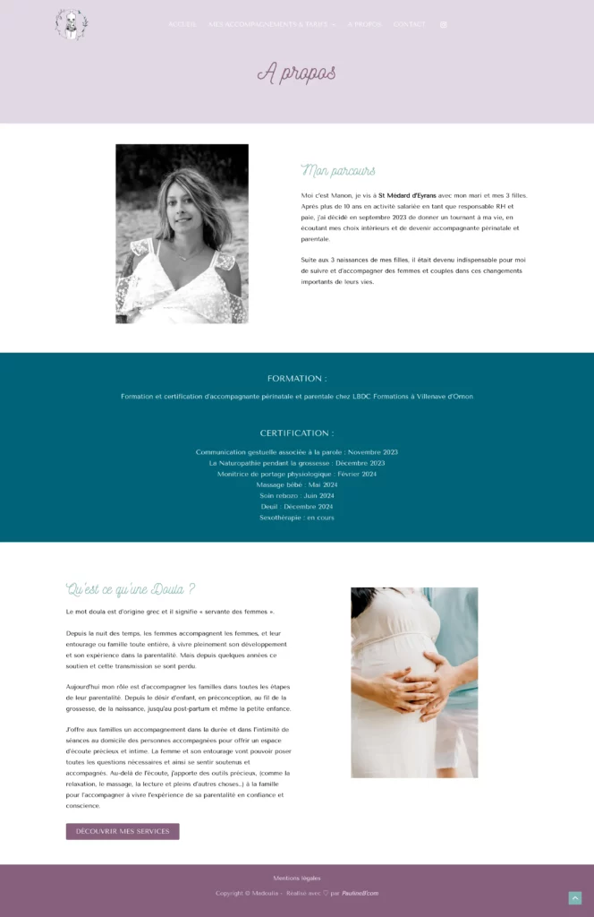 creation de site internet doula madoulia