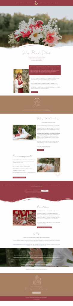 creation de site internet pour therapeute julia pernet solliet