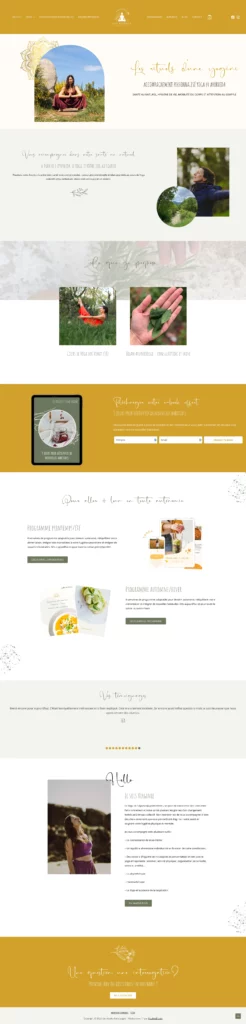 creation site internet prof de yoga les rituels dune yogini