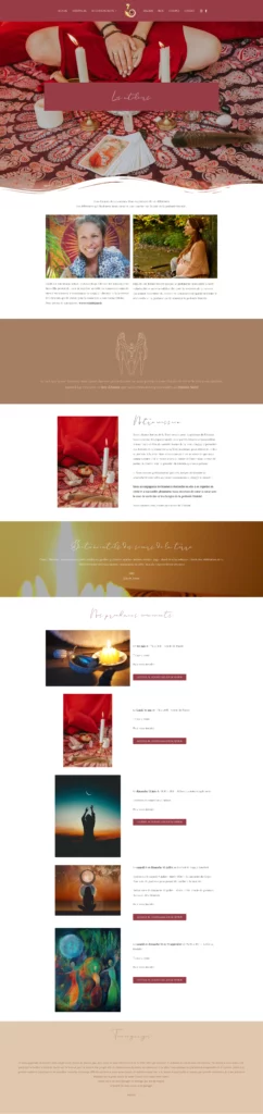 creation site internet therapeute page ateliers julia pernet solliet