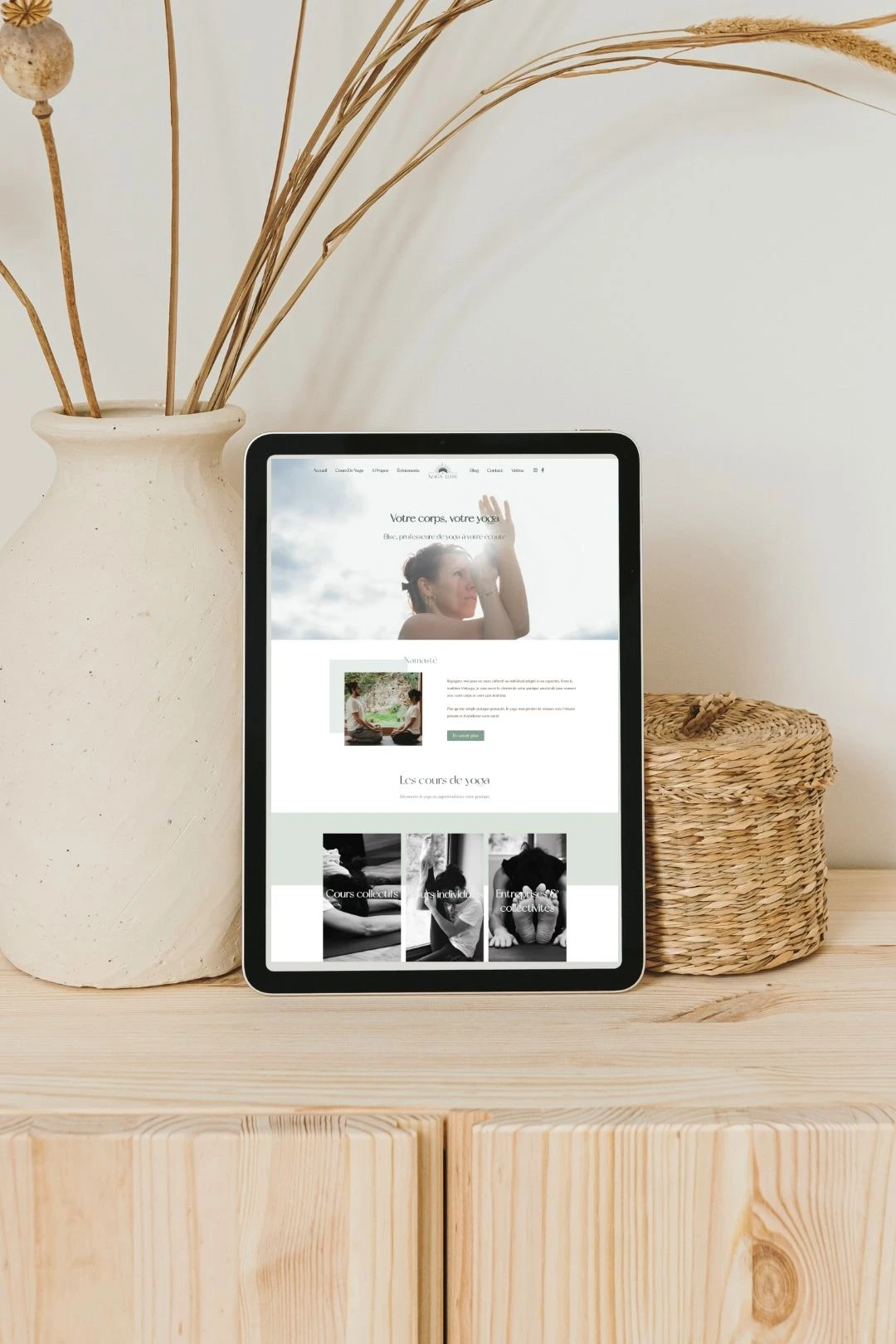 creation site internet yoga elise