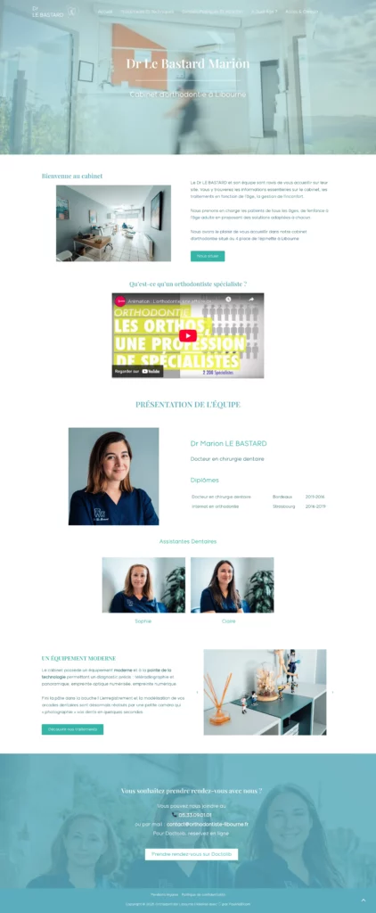 design site internet orthodontiste bordeaux