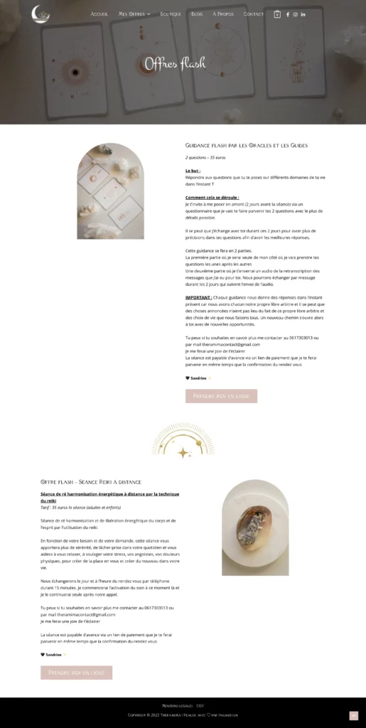 site internet energeticienne bordeaux theramima