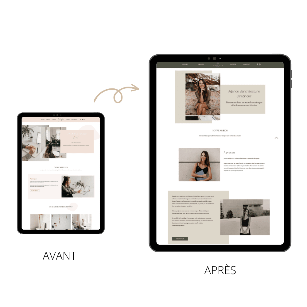 creation site internet architecte interieur aurelie caci